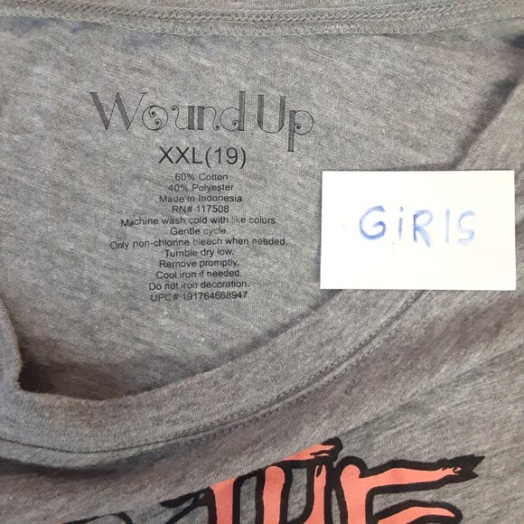 Wound Up Girls XXL Top If the Broom Fits Ride It Halloween Short Sleeve Pullover - Picture 6 of 6